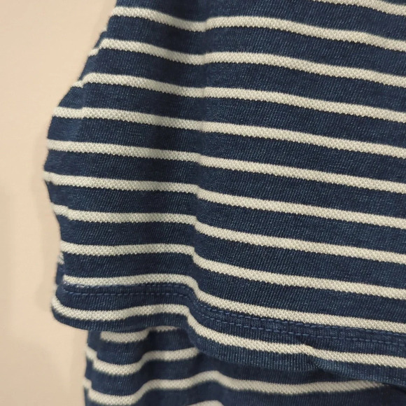 J Mclaughlin Nicola Dress Navy White Stripe 100% Cotton size Medium Sleeveless - Picture 8 of 10